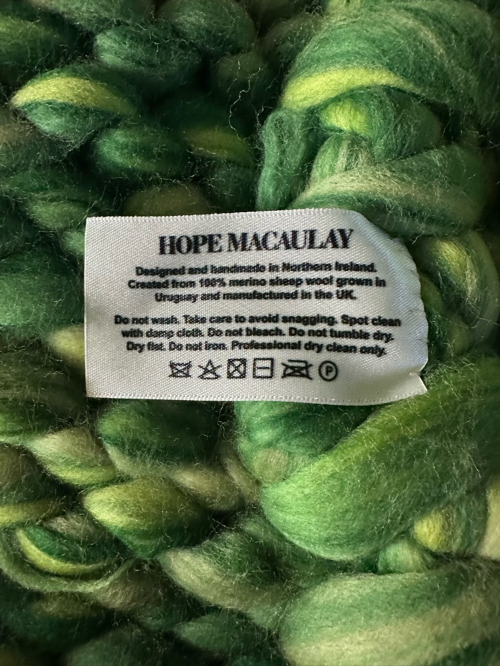 Hope Macaulay Colossal Wool Cardigan NWT Size M/L HANDMADE - Picture 6 of 8